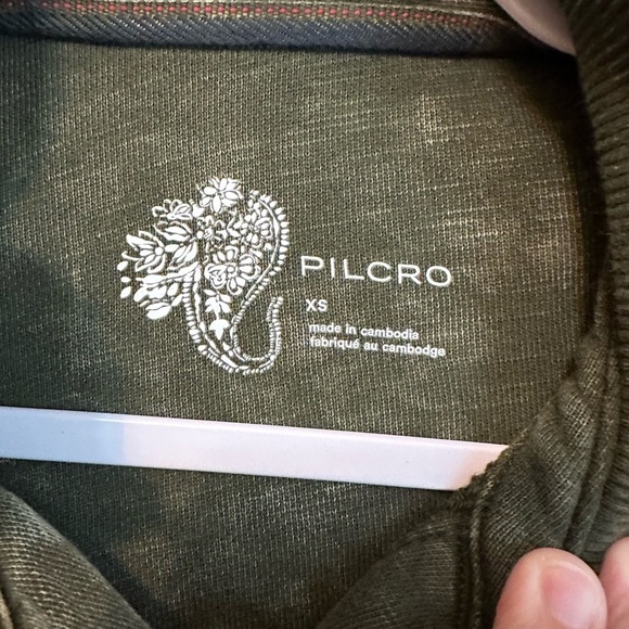 Pilcro Anthropologie Oversized Shacket Shirt Jacket Distressed Green Size XS - Picture 3 of 5